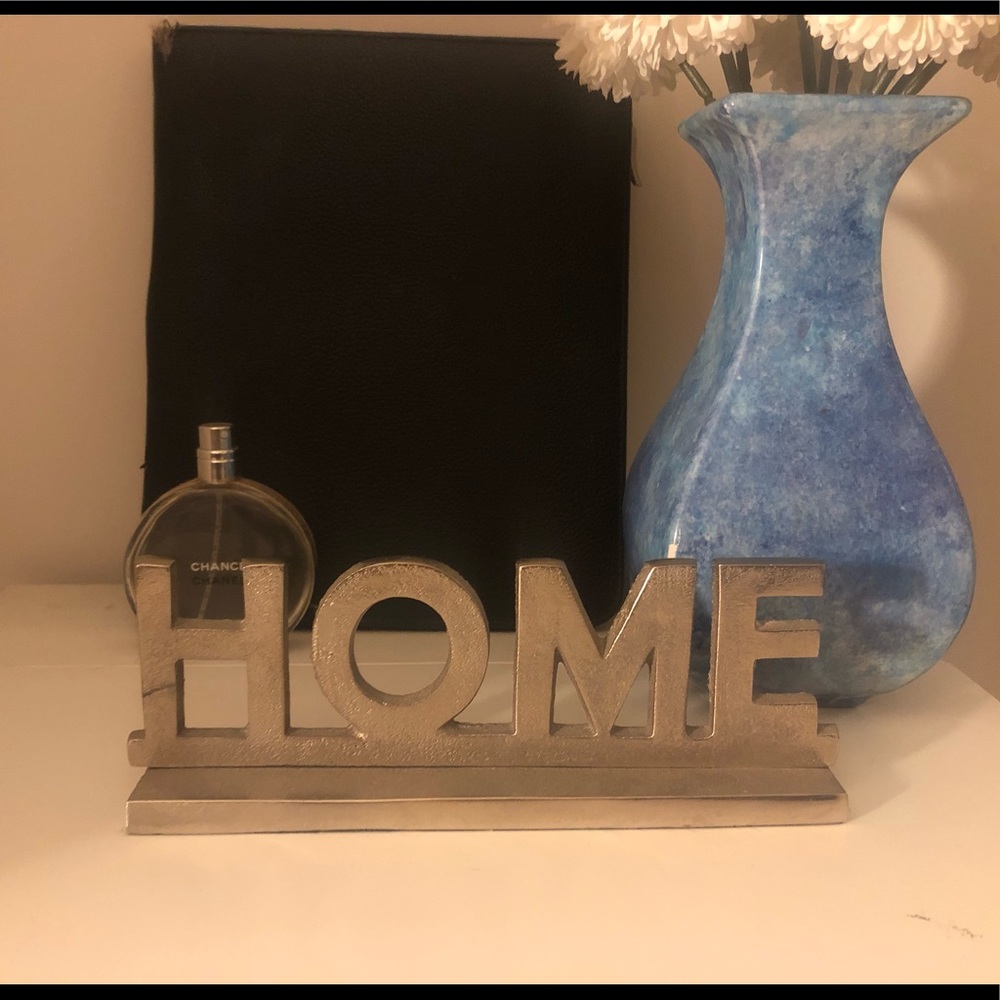 Metal HOME sign